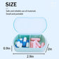 4PCS Small Pill Case Travel Pill Box Cute Pill Organizer for Purse Portable Daily Medicine Organizer 2 Compartment Pill Holder for Vitamins, Fish Oil, Supplements