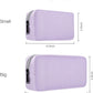 Universal Electronics Accessories Bag Pouch, 2-Pack Portable Soft Carrying Case Bag Wire Cable Organizer for Hard Drive, Power Adapter, Laptop Mouse, Cosmetics Kit, Cell Phone, Small+Big-Purple