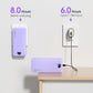 Portable Charger, 20000mAh 22.5W USB C Fast Charging Power Bank with Built-in Cables & Wall Plug, External Battery Pack with LED Display, Travel Essentials Compatible with iPhone, iPad, Samsung Purple