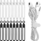 Nearockle 16Pcs 4.2" Silicone Cable Ties Cord Organizer for Cable Management, Reusable Cable Organizer Electronic Accessories in Home,Office,Kitchen,School,Travel(Black*8 & White*8)
