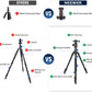 NEEWER 77” Camera Tripod Monopod with Phone Holder, Portable Travel Tripod with Remote, 360° Ball Head, 2 Axis Center Column, Arca QR Plate and Bag, Aluminum DSLR Tripod 34lb Max Load, TP77