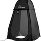Wolfwise Pop Up Shower Tent, Portable Instant Changing Tent with Ventilation Window & Carry Bag, Privacy Bathroom Toilet for Beach, Camping & Outdoor, Width 47 ", Height 75 ", Black