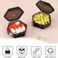Small Pill Case Travel Pill Box Cute Pill Organizer for Purse Portable Daily Medicine Organizer 1 Compartment Pill Holder for Vitamins, Fish Oil, Supplements