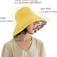 Women Wide Brim Sun Hats Metal Wired Edge Summer UV Protection Beach Fishing Hat for Hiking Garden Travel Chin Strap
