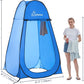 Wolfwise Pop Up Shower Tent for Camping, Portable Instant Changing Tent with Ventilation Window & Carry Bag, Privacy Bathroom Toilet for Beach & Outdoor, Width 47 ", Height 83 ", Blue