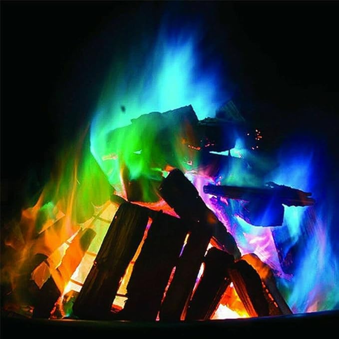 Campfire Color Changing Flames Magic FIRE Colorant - 24 Packs, green