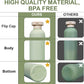 ASEVAT 8.8oz 4Pcs Plastic Refillable Travel Shampoo And Conditioner Bottles With Flip Cap