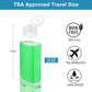 Cosywell Travel Bottles for Toiletries Plastic Squeeze Bottles 5pcs 2 oz TSA Approved Travel Size Containers Refillable Cosmetic Containers Kit Leak proof Shampoo Conditioner Travel Essentials