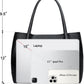 KKXIU Tote Bag for Women Vegan Leather Shoulder Purse Large Capacity Travel Bag