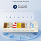 HEIYING 7 Days Pill Organizer with Aluminum Shell for One Week Capacity, Portable Metal Pill Case to Hold Vitamin, Medicine, Supplements