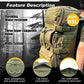 3 In 1 Tactical 45L Military Backpack Travel Duffle Bag for Weekender Gym Workout Deployment