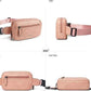 2L Fanny Packs Everywhere Belt Bag Small Fashion Crossbody Waist Pack Faux Leather Waterproof Sling Chest Bag For Women Trendy Pink