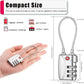 ZHEGE TSA Wire Lock 2 Pack Cable Luggage Lock with Alloy Body for Suitcase, Baggage, Backpack, Pistol Case (Silver)