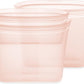 Zip Top Reusable Food Storage Bags | 3 Bag Set [Peach] - 2 Sandwich, 1 Snack | Silicone Meal Prep Container | Microwave, Dishwasher and Freezer Safe | Made in the USA