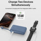 Belkin Portable Charger, Portable Power Bank with Integrated Cable 10000 mAh 20W - Fast Charge USB C Power Delivery, iPhone Charger - iPhone 16 Series, iPad Pro, Galaxy S25, & More - Blue