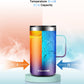 KXIAOCHEN 20oz Insulated Coffee Mug with Lid, Stainless Steel Coffee Cup, Double Wall Vacuum Coffee Tumbler with Handle, Premium Thermal Travel Coffee Mug (Blue Navy Purple 2Pack)