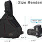 CADeN Camera Bag Sling Backpack Camera Case Waterproof with Rain Cover Tripod Holder, Compatible for DSLR/SLR Mirrorless Cameras (Canon Nikon Sony Pentax) and Accessories Black