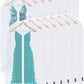 BALEINE 48'' Translucent Garment Bags, 12 Packs PEVA Dress Bag for Closet Clothes Dresses Suit Coats Storage (White, 12PK)