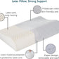 Nature Latex Foam Pillows, Cervical Pillow for Neck and Shoulder Pain Relief, Ergonomic Contour Bed Pillow, Soft for Side Sleep Stomach Sleeping and Back Sleeper(23.6"×15.7"×3.7"/4.5")