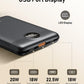 VEEKTOMX Small Portable Charger, Mini Power Bank 10000mAh, PD 22.5W Fast Charging USB-C Battery Bank, Travel Essentials Dual Voltage External Portable Powerbank for iPhone/Samsung/Google Pixel, Black