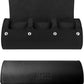 Barton Leather Watch Roll for 3 Watches | Convenient Organizer Case for Travel & Storage | Fits Classic & Smart Watches (Up to 46mm) | Compact, Durable, Lightweight, Stylish - Black