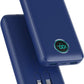 Portable Charger 40,800mAh Power Bank, 25W PD QC 4.0 Fast Charging Portable Phone Charger with Built-in Cables,LCD Display USB C Battery Pack Compatible with iPhone 16/15/14,Android Samsung (Blue)
