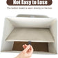 Large 22 Quart Linen Fabric Foldable Storage Bin Cube Organizer Basket with Flip-Top Lid & Handles, Clothes Blanket Box for Home, Office, Closet, Brown & White, 4 Pack 14.6 x 9.5 x 9.5