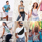Fashion Cross body Fanny Pack Shoulder Bag for Women Men with Gold Zipper