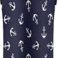 Nautical Anchors 2 Bottle Wine Carrier Tote Bag Insulated Wine Bottles Neoprene Bag with Secure Carry Handle Portable Wine Cooler Bag for Travel Picnic Beach
