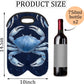 Neoprene Wine Tote, Bottle Carrier Gag Insulating Neoprene Thicker, Insulated Wine Bag for Travel Holds Two Bottles, Bottle Carrier Bags Protect the Bottles, Blue Crab