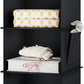 YOUDENOVA Hanging Closet Organizer, 3-Shelf Closet Hanging Storage Shelves, Black
