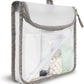 (re)zip Zippered TSA-Compliant Travel Quart Bag | Zippered, Reusable, Storage Bag for Toiletries, Makeup, Suitcase Organization | BPA-Free, Food Grade, Machine Washable (Clear, Gray Piping)