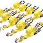 10 Pack 1.5" x15' Ratchet Strap 4400LB