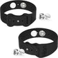 Motion Sickness Bands Sea Sickness Wristbands Adjustable Anti-Nausea Acupressure Wristband for Motion & Morning Sickness-（1 Pair Black）