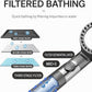Portable Shower for Camping with Heater, Portable Camping Shower Pump with 6000mAh Battery, 1500W Water Heater, 5.3Gal Foldable Bucket, Digital Display Outdoor Shower for Camping, Beach, RV