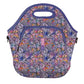 LunchTote Zippered Bag Insulated Neoprene Caddy (Butterfly Galaxy / X-Large 6.5 Quart Lunch Tote)