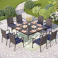 Wicker Patio Dining Chairs Set of 2 with Removable Cushions (2 Count)