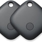 Air Tracker Tags-2 Pack, Bluetooth Tracker Works with Apple Find My APP (iOS Only, Not for Android), Keys Finder, Item Locator for Keys, Luggage, Backpack, Bags, Wallet, Replaceable Battery