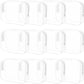 12 Pieces Clear Makeup Bags Bulk, TSA Approved Toiletry Bag for Travel, PVC Waterproof Cosmetic Bag with Zipper, Transparent Pouches Organizer Storage for Men and Women (White, Large)