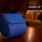 Genuine Napa Leather Watch Roll Travel Case for 3 Watches - Travel Watch Rolls and Leather Watch Display Cases with Velvet Interior - Watch Storage Organizer Men's (Blue - Single)