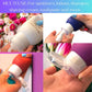 Vorgato Luxury- Silicone Travel Bottles for Toiletries - 3oz Silicone - TSA Approved - Refillable Travel Bottles 3 pcs (Fuschia, Red, Blue)