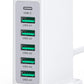 Charging Station for Multiple Devices, 45W 6 Port USB Charger Charging Block with 1 USB-C 5 USB-A Port, Power Strip Plug Charging Multi Travel Chargers for iPhone iPad, Tablets, Smartphones