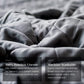 LUXOME Lightweight Blanket | 100% Rayon (Viscose) from Bamboo Fabric & Fill | King/Cal King - 98"x92" | Thermal-Regulating | Charcoal