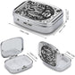 Metal 2 Compartment Pill Organizer Travel Friendly Portable Compact Pill Box Cute Pill Case to Hold Vitamins,Fish Oil,Supplements,Meds,Tablet for Purse,Pocket. (Last)