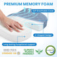 TushGuard Office/Car Seat Cushion, Non-Slip Sciatica & Back Coccyx Tailbone Pain Relief Chair Pad, Memory Foam Butt Pillow for Computer Desk, Wheelchair, Driving (Light Blue)