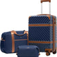 Coolife Luggage Set Suitcase Carry On Luggage PC Hardshell Luggage TSA Lock Spinner Wheels Telescopic Handle