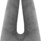 Travel Pillow, Car Pillow for Kids & Adults - Ergonomic Travel Pillows Sleeping Aid for Neck & Body Support, Car Travel Essentials Pillow on Road Trips-Gray