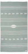 Sand Cloud Turkish Beach Towel - Sand Free - 100% Organic Turkish Cotton Yarn - Quick Dry Towel for Beach, Picnic Blanket or Throw - As Seen on Shark Tank - Santa Fe (Green)