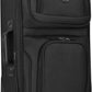 U.S. Traveler Lightweight Rolling 20" Carry On Luggage Softside Suitcase, Black, 2 Wheel Single