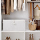 StorageWorks Shoe Organizer for Closet, Fits up to 24 Pairs, Shoe Cubby Storage Containers with Adjustable Dividers and Clear Cover, Gray and White Stripes